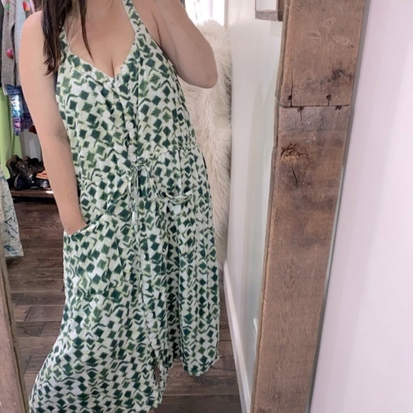 Time and Tru ikat print maxi dress size 22 with pockets - Picture 2 of 9